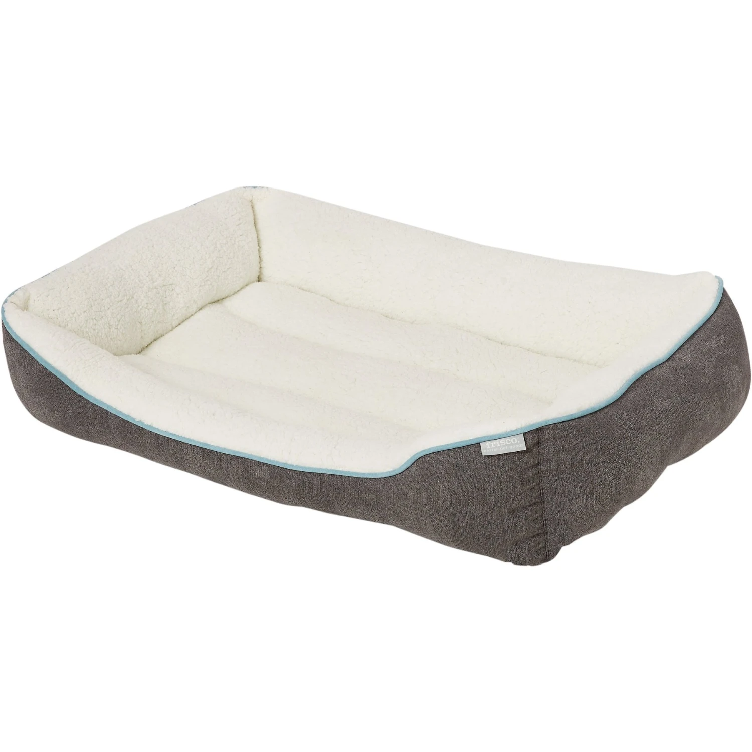 Frisco Sherpa Rectangular Bolster Dog Bed 5 Frisco Sherpa Rectangular Bolster Dog Bed - Image 3