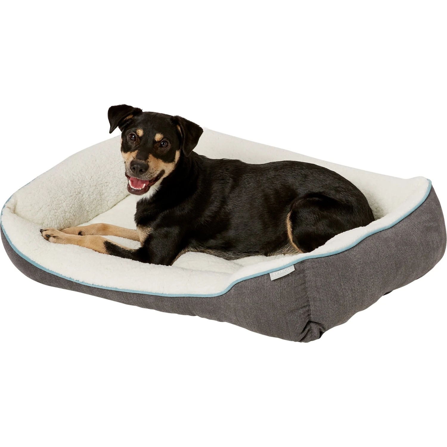 Frisco Sherpa Rectangular Bolster Dog Bed 7 Frisco Sherpa Rectangular Bolster Dog Bed - Image 5