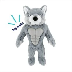 Frisco Wolf Muscle Plush Squeaky Dog Toy -Frisco Shop 147082 PT2. AC SS1800 V1691776574
