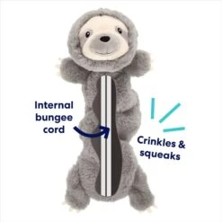 Frisco Sloth Bungee Plush Squeaky Dog Toy -Frisco Shop 152826 PT2. AC SS1800 V1686579149