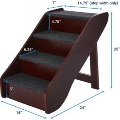Frisco Deluxe Foldable Wooden Carpeted Cat & Dog Stairs 9 Frisco Deluxe Foldable Wooden Carpeted Cat & Dog Stairs -Frisco Shop 156781 PT3. AC SS1800 V1569621868