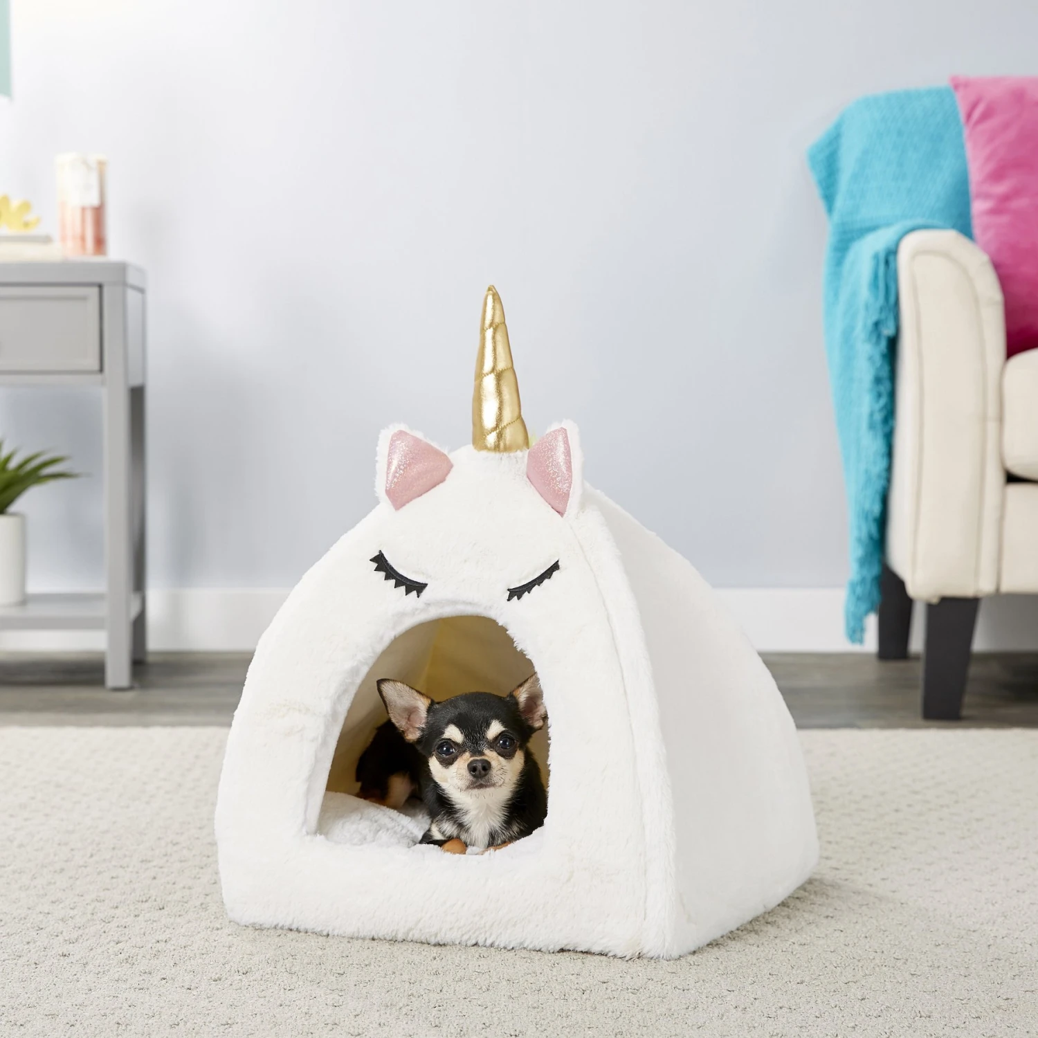 Frisco Novelty Unicorn Covered Cat & Dog Bed 3 Frisco Novelty Unicorn Covered Cat & Dog Bed