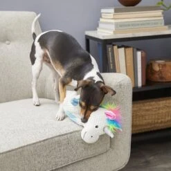 Frisco Unicorn Textured Plush Squeaky Dog Toy -Frisco Shop 174699 PT2. AC SS1800 V1573492386