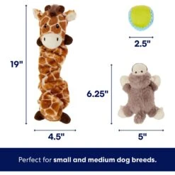 Frisco Jungle Pals Plush & Rope Variety Pack Dog Toy 8 Frisco Jungle Pals Plush & Rope Variety Pack Dog Toy -Frisco Shop 177819 PT1. AC SS1800 V1686579567