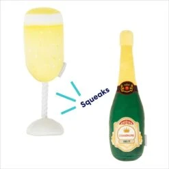 Frisco Champagne & Flute Plush Squeaky Dog Toy 10 Frisco Champagne & Flute Plush Squeaky Dog Toy -Frisco Shop 183243 PT2. AC SS1800 V1695748473