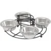 Frisco Multi Pet Feeding 4-Bowls Stainless Steel Dog & Cat Bowls, 0.5 Cup 1 Frisco Multi Pet Feeding 4-Bowls Stainless Steel Dog & Cat Bowls, 0.5 Cup -Frisco Shop 213787 MAIN. AC SS1800 V1598450204