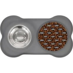 Frisco Silicone Slow Feeder Mat With Stainless Steel Bowl 13 Frisco Silicone Slow Feeder Mat With Stainless Steel Bowl -Frisco Shop 215983 PT4. AC SS1800 V1591020085