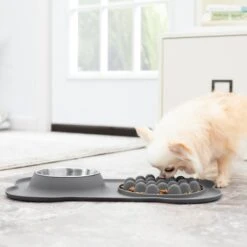 Frisco Silicone Slow Feeder Mat With Stainless Steel Bowl 15 Frisco Silicone Slow Feeder Mat With Stainless Steel Bowl -Frisco Shop 215983 PT6. AC SS1800 V1605666801