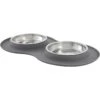 Frisco Double Stainless Steel Pet Bowl With Silicone Mat -Frisco Shop 215986 MAIN. AC SS1800 V1591020063
