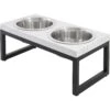 Frisco Marble Print Stainless Steel Double Elevated Dog Bowl -Frisco Shop 216017 MAIN. AC SS1800 V1591020394