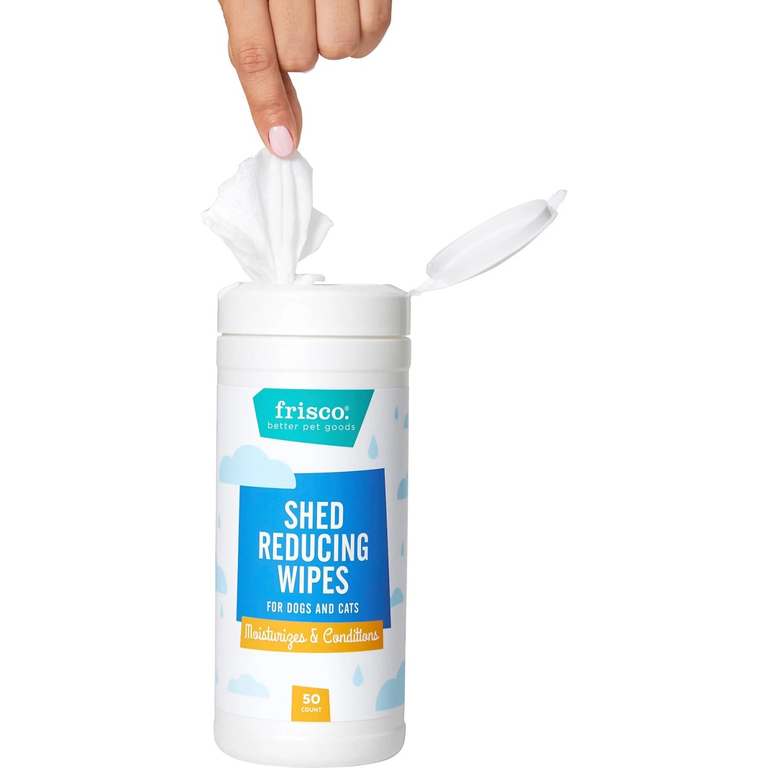 Frisco Shed Reducing Waterless Grooming Wipes For Dogs & Cats, 50 Count 6 Frisco Shed Reducing Waterless Grooming Wipes For Dogs & Cats, 50 Count - Image 4