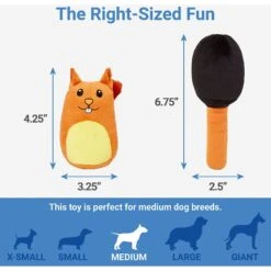 Frisco Retro Smack-a-Squirrel Hide & Seek Puzzle Plush Squeaky Dog Toy -Frisco Shop 230313 PT2. AC SS1800 V1599945055