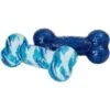 Frisco Retro Denim & Swirl TPR Bone Squeaky Dog Toy -Frisco Shop 230341 MAIN. AC SS1800 V1598547395