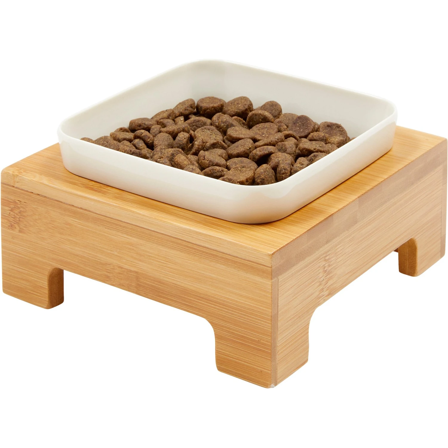 Frisco Square Melamine Dog & Cat Bowl With Bamboo Stand 4 Frisco Square Melamine Dog & Cat Bowl With Bamboo Stand - Image 2