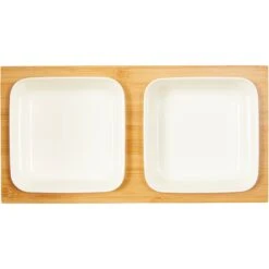 Frisco Square Melamine Dog & Cat Bowl Set With Bamboo Stand 11 Frisco Square Melamine Dog & Cat Bowl Set With Bamboo Stand -Frisco Shop 232076 PT2. AC SS1800 V1605110607