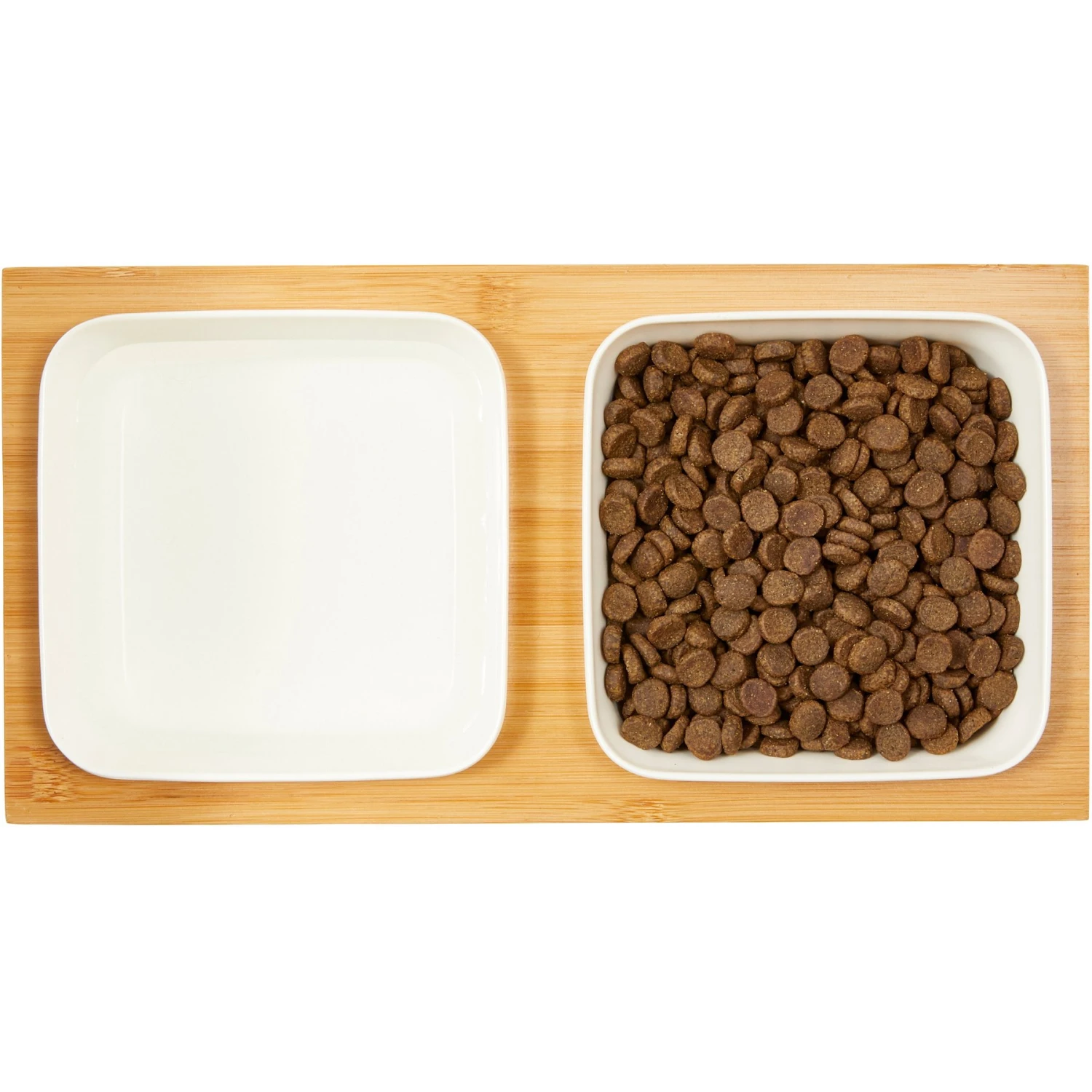 Frisco Square Melamine Dog & Cat Bowl Set With Bamboo Stand 6 Frisco Square Melamine Dog & Cat Bowl Set With Bamboo Stand - Image 4