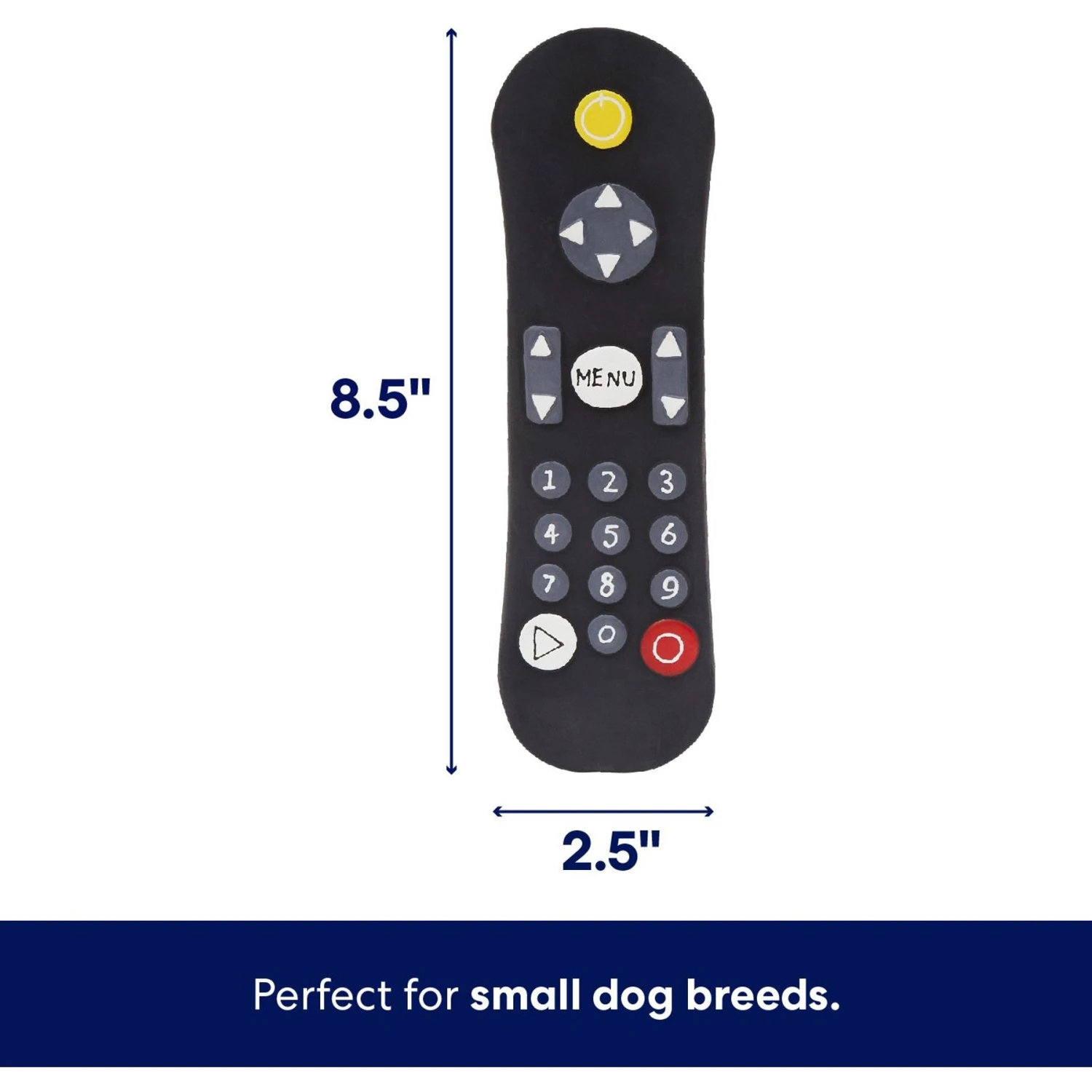 Frisco Zoomies & Chill Remote Latex Squeaky Dog Toy 4 Frisco Zoomies & Chill Remote Latex Squeaky Dog Toy - Image 2