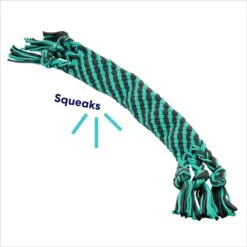 Frisco Flat Teal & Gray Braided Rope Squeaky Fetch Dog Toy 9 Frisco Flat Teal & Gray Braided Rope Squeaky Fetch Dog Toy -Frisco Shop 242127 PT2. AC SS1800 V1695748438