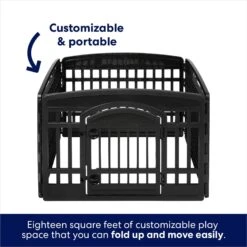 Frisco 4-Panel Dog Exercise Playpen With Door, 24-in -Frisco Shop 244546 PT4. AC SS1800 V1603407098