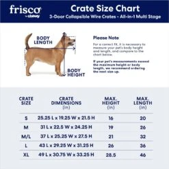 Frisco Heavy Duty All-in-1 Multi-Stage 3 Door Collapsible Wire Dog Crate -Frisco Shop 247915 PT2. AC SS1800 V1611265566