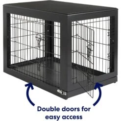 Frisco Double Door Furniture Style Dog Crate, Black 9 Frisco Double Door Furniture Style Dog Crate, Black -Frisco Shop 253026 PT3. AC SS1800 V1615840384