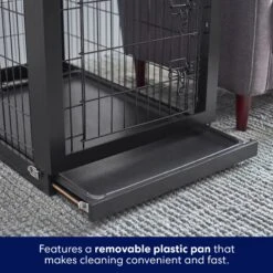 Frisco Double Door Furniture Style Dog Crate, Black 10 Frisco Double Door Furniture Style Dog Crate, Black -Frisco Shop 253026 PT4. AC SS1800 V1615840503
