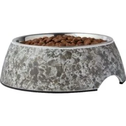 Frisco Black Marble Design Stainless Steel Dog & Cat Bowl -Frisco Shop 253048 PT3. AC SS1800 V1616526484