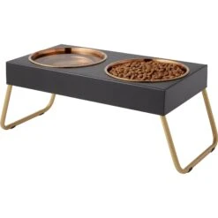 Frisco Copper Stainless Steel Elevated Foldable Double Dog & Cat Bowls 13 Frisco Copper Stainless Steel Elevated Foldable Double Dog & Cat Bowls -Frisco Shop 253060 PT3. AC SS1800 V1616594251