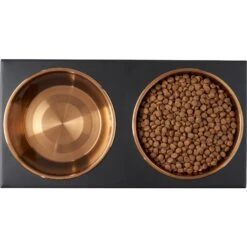 Frisco Copper Stainless Steel Elevated Foldable Double Dog & Cat Bowls 15 Frisco Copper Stainless Steel Elevated Foldable Double Dog & Cat Bowls -Frisco Shop 253060 PT5. AC SS1800 V1616595415