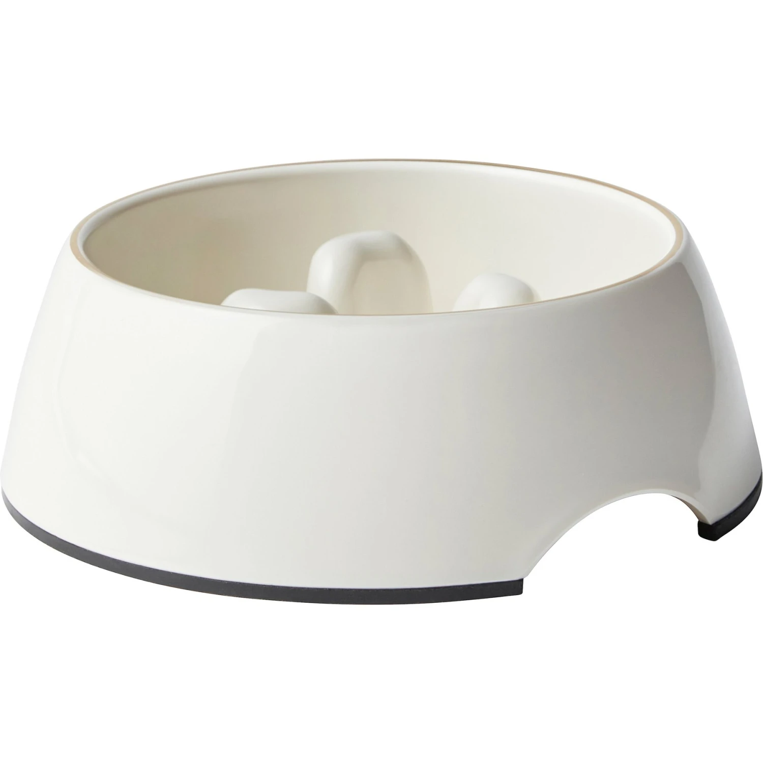 Frisco Melamine Slow Feed Dog & Cat Bowl With Gold Trim 3 Frisco Melamine Slow Feed Dog & Cat Bowl With Gold Trim