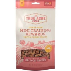 Frisco Fetch Squeaking Colorful Tennis Ball Dog Toy & True Acre Foods Salmon Recipe Mini-Training Rewards Grain-Free Soft & Chewy Dog Treats -Frisco Shop 255469 PT3. AC SS1800 V1602691292