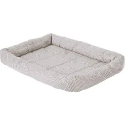 Frisco Fold & Carry Double Door Collapsible Wire Dog Crate & Frisco Gray Basket Weave Dog Crate Mat -Frisco Shop 255477 PT3. AC SS1800 V1604096804