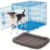 Frisco Fold & Carry Single Door Collapsible Wire Dog Crate & Frisco Quilted Plush Dog Crate Mat -Frisco Shop 255501 MAIN. AC SS1800 V1604097747