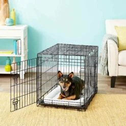 Frisco Heavy Duty Fold & Carry Double Door Collapsible Wire Dog Crate & Frisco Micro Terry Dog Crate Mat 9 Frisco Heavy Duty Fold & Carry Double Door Collapsible Wire Dog Crate & Frisco Micro Terry Dog Crate Mat -Frisco Shop 255531 PT2. AC SS1800 V1604149293