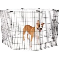 Frisco Heavy Duty Fold & Carry Double Door Collapsible Wire Dog Crate & Frisco Wire Dog & Small Pet Exercise Pen With Step-Through Door 11 Frisco Heavy Duty Fold & Carry Double Door Collapsible Wire Dog Crate & Frisco Wire Dog & Small Pet Exercise Pen With Step-Through Door -Frisco Shop 255537 PT4. AC SS1800 V1603646503