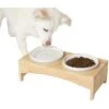 Frisco Ceramic Dog & Cat Double Diner With Elevated Wood Stand -Frisco Shop 256052 MAIN. AC SS1800 V1616074701