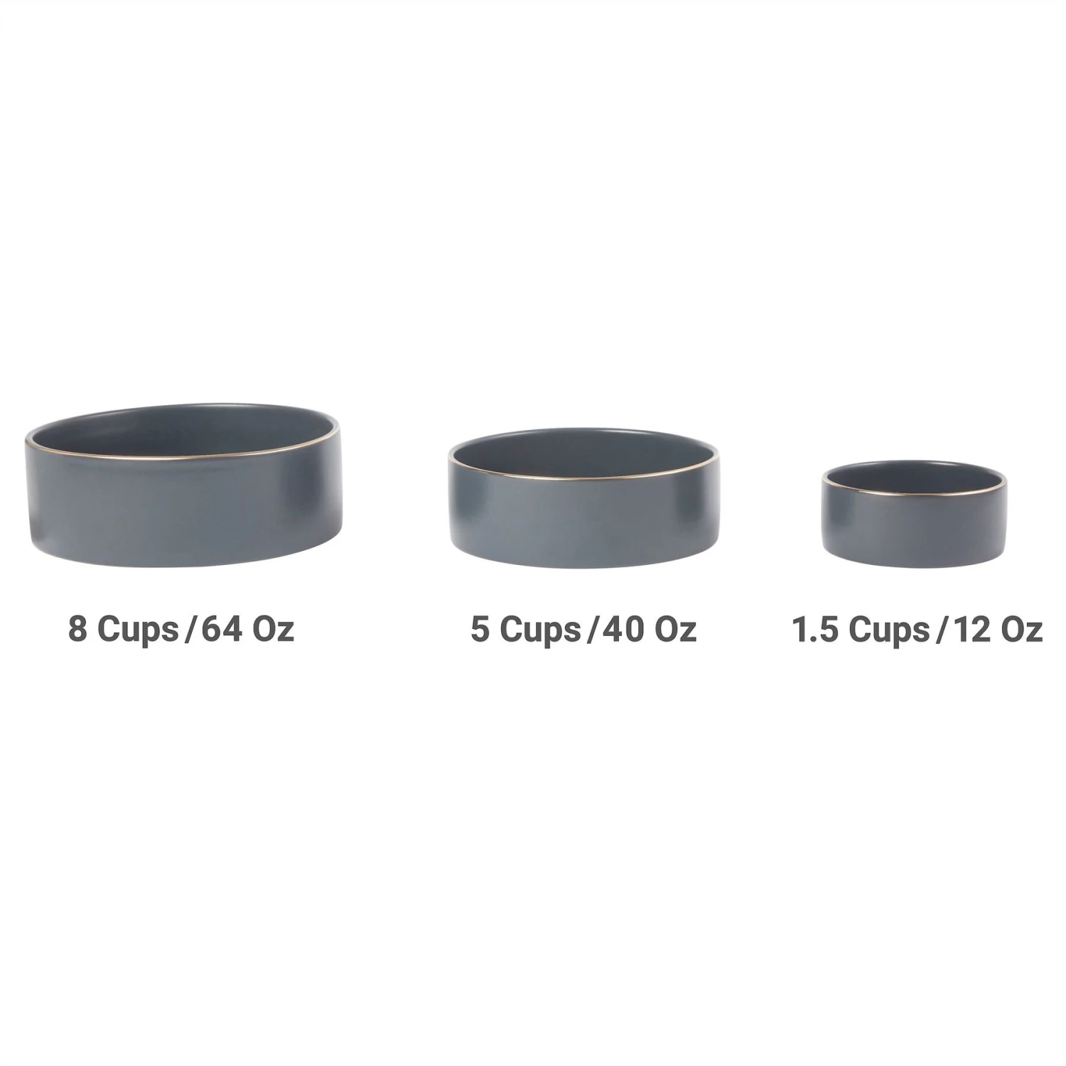 Frisco Modern Gold Rim Ceramic Dog & Cat Bowl 6 Frisco Modern Gold Rim Ceramic Dog & Cat Bowl - Image 5