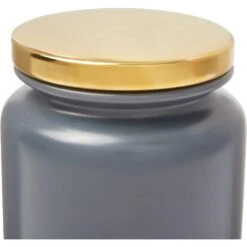 Frisco Modern Gold Rim Ceramic Treat Jar -Frisco Shop 270190 PT5. AC SS1800 V1627669956