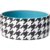 Frisco Houndstooth Non-skid Ceramic Dog Bowl 1 Frisco Houndstooth Non-skid Ceramic Dog Bowl -Frisco Shop 270200 MAIN. AC SS1800 V1620761236