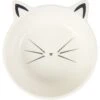 Frisco Cat Face Non-skid Ceramic Cat Bowl, White -Frisco Shop 270229 MAIN. AC SS1800 V1620685331