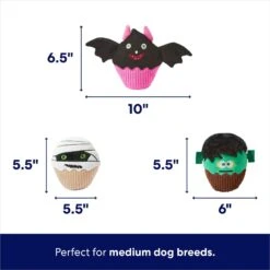 Frisco Halloween Cupcakes Plush Squeaky Dog Toy 8 Frisco Halloween Cupcakes Plush Squeaky Dog Toy -Frisco Shop 270367 PT1. AC SS1800 V1689877559