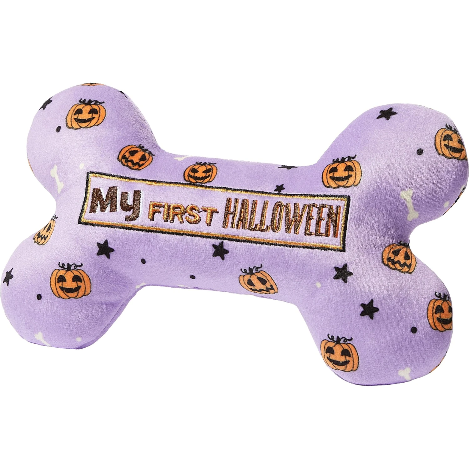 Frisco Halloween My First Halloween Bone Reversible Plush Squeaky Dog Toy 3 Frisco Halloween My First Halloween Bone Reversible Plush Squeaky Dog Toy