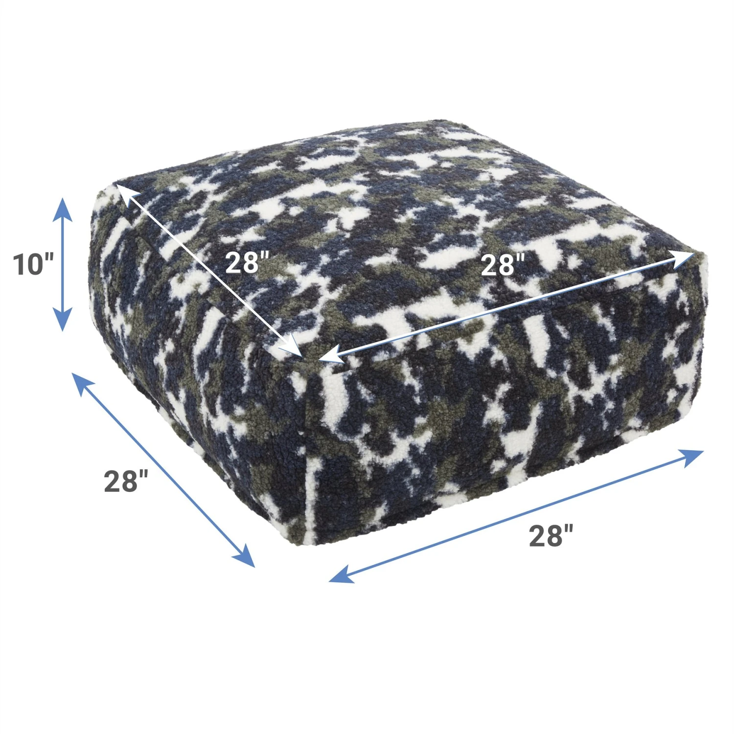 Frisco Sherpa Cube Pillow Cat & Dog Bed, Camo 3 Frisco Sherpa Cube Pillow Cat & Dog Bed, Camo - Image 2
