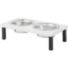 Frisco Marble Elevated Stainless Steel Double Diner Dog & Cat Bowls 2 Frisco Marble Elevated Stainless Steel Double Diner Dog & Cat Bowls -Frisco Shop 277559 MAIN. AC SS1800 V1627933378