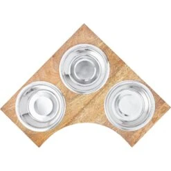 Frisco Multi Pet Feeding Corner Wood 3-Bowls Stainless Steel Dog & Cat Bowl 11 Frisco Multi Pet Feeding Corner Wood 3-Bowls Stainless Steel Dog & Cat Bowl -Frisco Shop 277573 PT4. AC SS1800 V1627935017