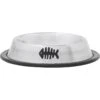 Frisco Fish Print Non-Skid Stainless Steel Dish Cat Bowl -Frisco Shop 277583 MAIN. AC SS1800 V1627933347