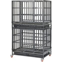 Frisco Ultimate Foldable & Stackable Heavy Duty Steel Metal Single Door Dog Crate -Frisco Shop 280395 PT4. AC SS1800 V1632851515