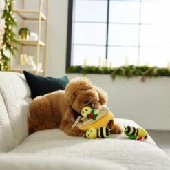 Frisco Holiday Bee Merry Hide & Seek Puzzle Plush Squeaky Dog Toy -Frisco Shop 287099 PT3. AC SS1800 V1632773507