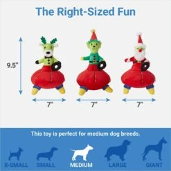 Frisco Holiday Alien Santa & Friends UFO's Plush Squeaky Dog Toy, 3 Count 6 Frisco Holiday Alien Santa & Friends UFO's Plush Squeaky Dog Toy, 3 Count -Frisco Shop 287199 PT1. AC SS1800 V1637704648