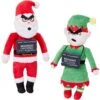 Frisco Holiday Bad Santa & Elf Plush Squeaky Dog Toy -Frisco Shop 287223 MAIN. AC SS1800 V1632775375